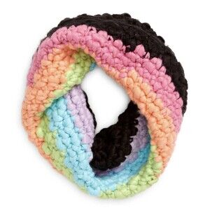 BP Nordstrom Rainbow Knit Neck Scarf NWT Winter Gift